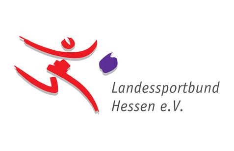 Landessportbund Hessen Logo Landessportbund Hessen Logo auf weißem Hintergrund